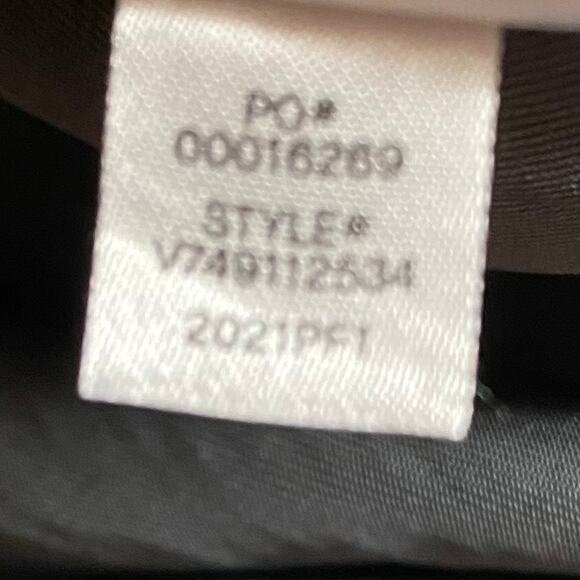 Vince Rib Trim Woven Top Womens S Oversized Boxy Lagenlook Chic Minimalist Grey - Picture 16 of 16